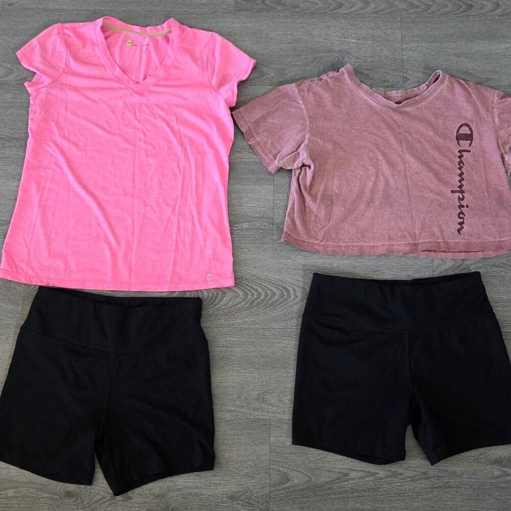 Jockey Women's Black and Pink Shorts
